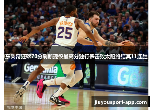 东契奇狂砍73分刷新现役最高分独行侠击败太阳终结其11连胜